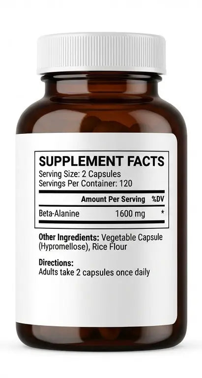 Ooploo Beta-Alanine 2400mg - 300 Vegetarian Capsules Ooploo