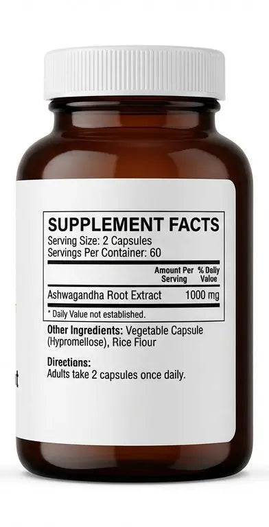 Ooploo Ashwagandha Root Extract 1300mg with KSM-66 - 120 Veggie Capsules - Ooploo Vitamins LLC