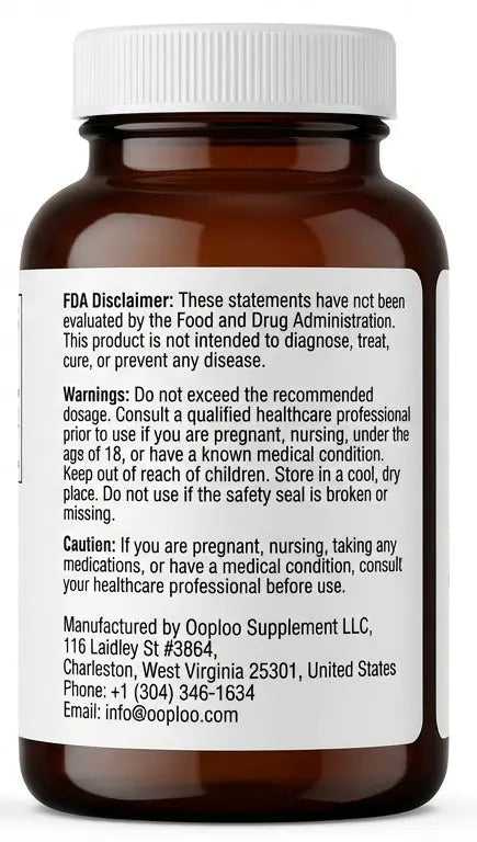 Ooploo Ginkgo Biloba Extract 500mg - 240 Vegetarian Capsules Ooploo