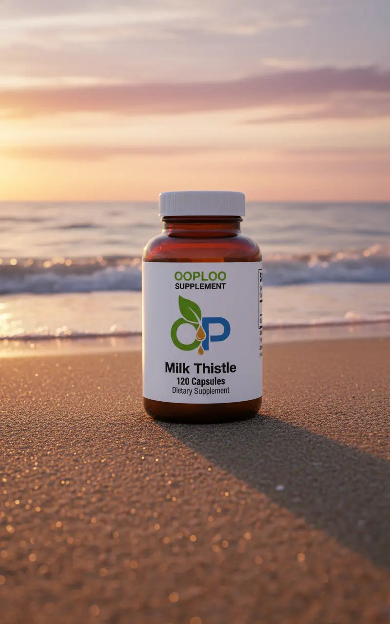 Ooploo Milk Thistle Extract 1000mg with 80 Percent Silymarin - 200 Vegetarian Capsules Ooploo